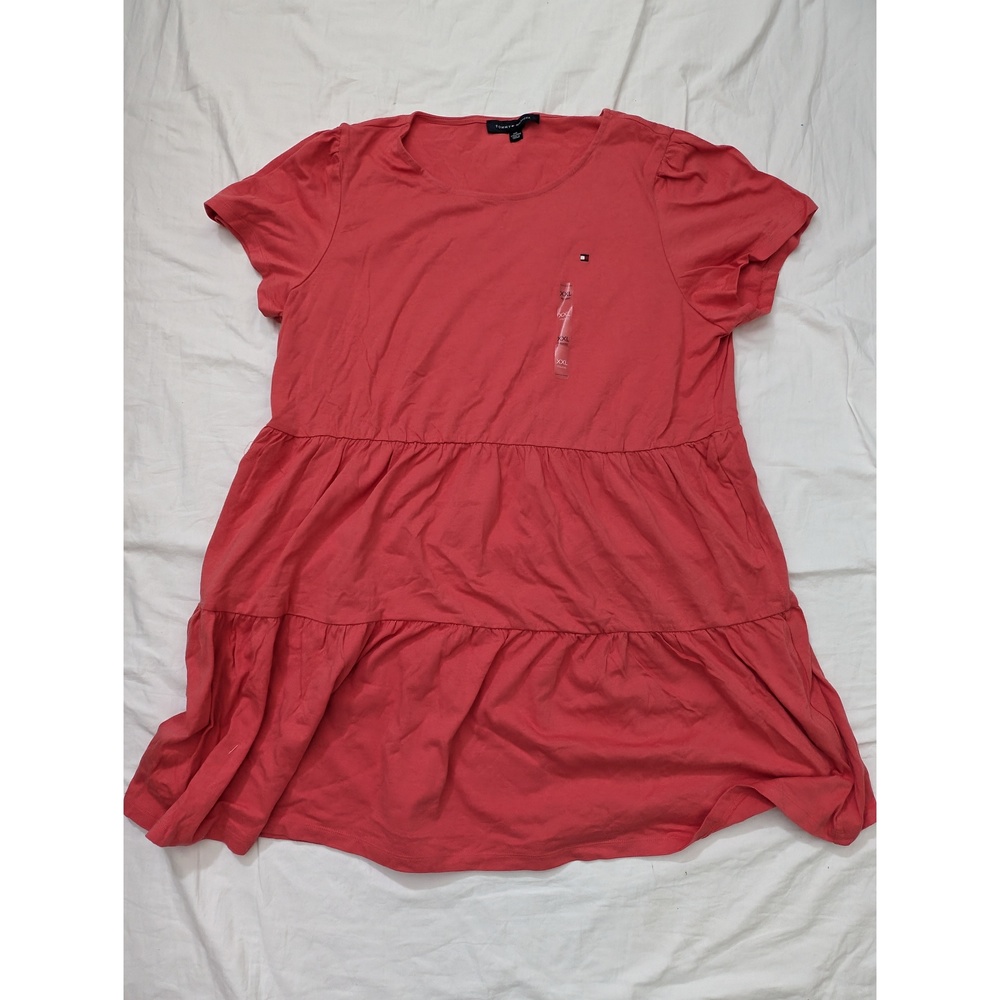 4.NWT TOMMY HILFIGER Knit Short-sleeve Dress Beachy Coverup Sz XXL